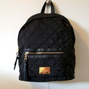 Bebe Black Backpack with Front Zipper Pocket